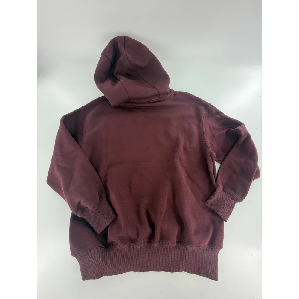Nike Phoenix Fleece Oversized Womens Pullover Hoodie Size XL Burgandy DQ5860-652